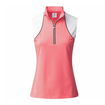 New Daily Sports Women's Maja Sleeveless Golf Polo - Coral Size L