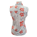 Puma Golf Orange & Gray Floral Sleeveless Polo Size M-2