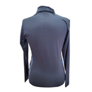New Dunning Golf Women's Jersey Performance Long Sleeve Zip Polo - Halo Size M-3