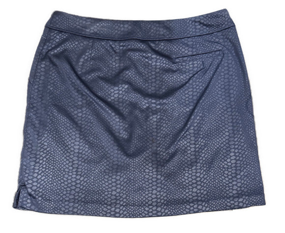 Greg Norman Women's Navy Metallic Snakeskin Skort Size M