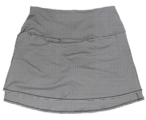 Lucky in Love Women's White & Navy Print Golf Skort Size L