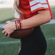 New K'lani "University of Wisconsin" Game Day Hair Tie Bracelets