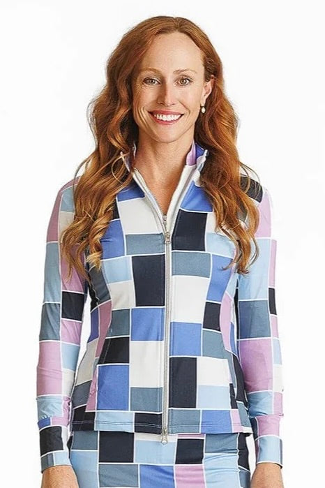 New Amy Sport Petite Jems Golf Jacket - Color Block MSP$248