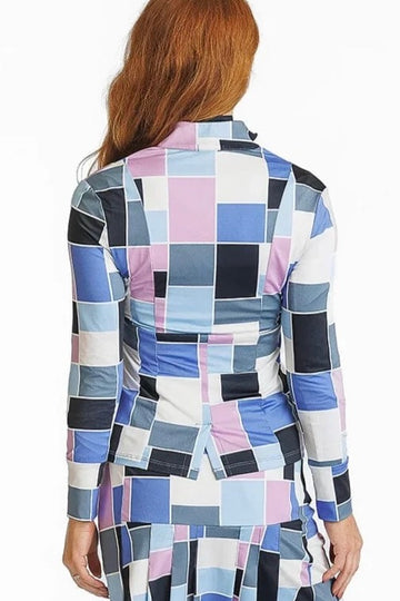 New Amy Sport Petite Jems Golf Jacket - Color Block MSP$248 - 0