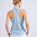 New Swannies Women's Sonora Racerback Golf Polo - Seafoam-2