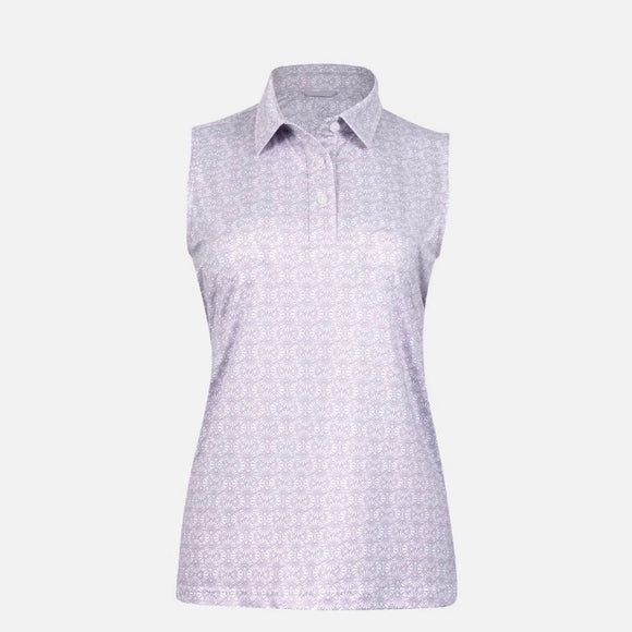 New Swannies Women's Lumina Sleeveless Golf Polo - Lilac