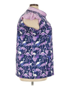 New Lopez Women's Purple Flamingo Cap Sleeve Golf Top Size 3X MSP$89-3