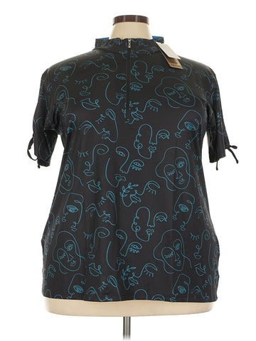 New Women's Lopez Picasso Short Sleeve Golf Polo Size 3X MSP$89