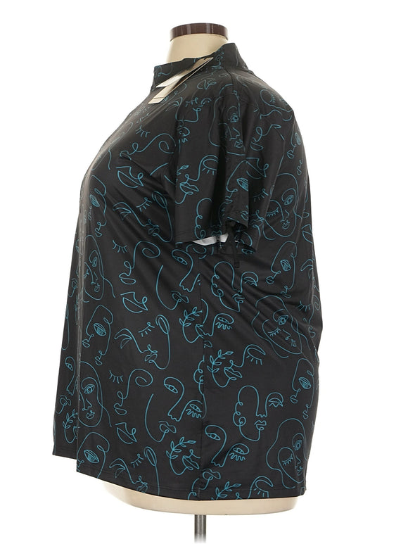 New Women's Lopez Picasso Short Sleeve Golf Polo Size 3X MSP$89