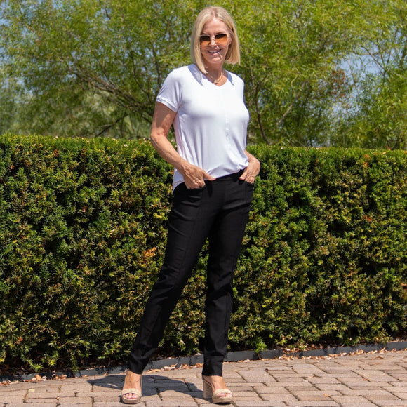 Jofit Women's Black Full-Length Slimmer Golf Pnat Size XS MSP$120