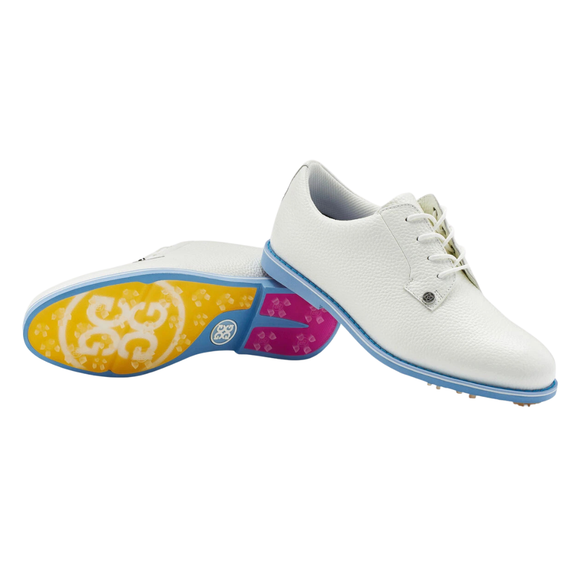 New G/Fore Gallivanter Leather Snow/Baja Size 6.5 MSRP $350