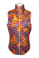 The North Face Women's Orange & Magenta Print Puffer Vest Size M MSP$160-1
