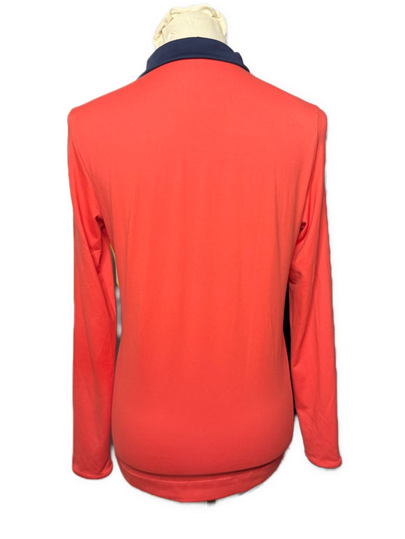 Polo Golf Ralph Lauren Women's Bright Coral Golf Pullover Size M