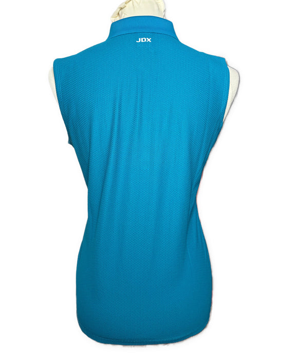 New JDX Women's Teal Textured Sleeveless Top Size S