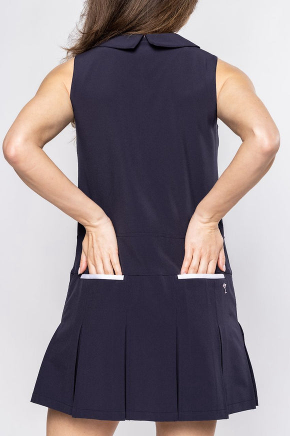 New Golftini Timeless Pleated Golf Dress Size M MSP$198