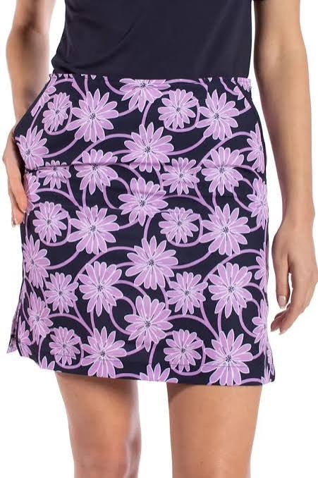 New Golftini Navy & Purple Wine Down Floral Skort Size 6 MSP$125
