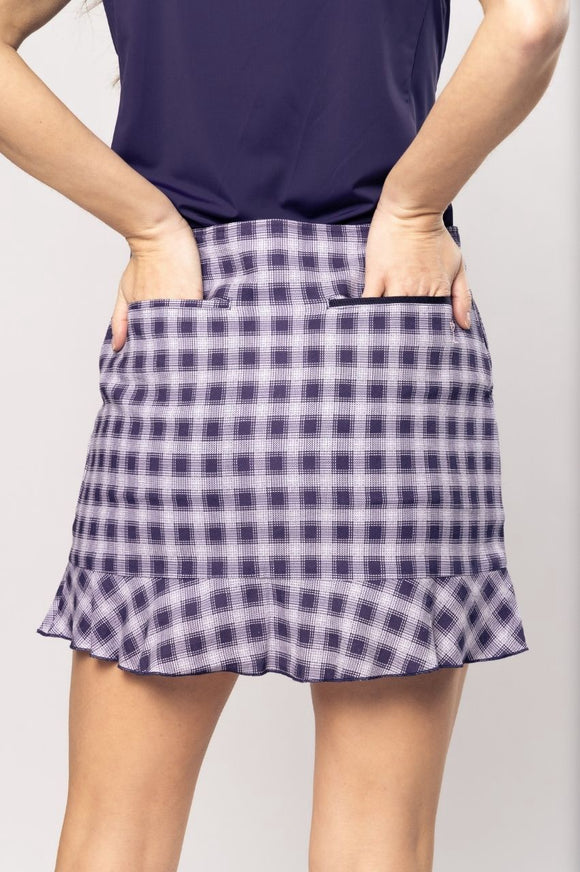 New Golftini Women's Amalfi Breeze Linen Ruffle Skort Size 4 MSP$138
