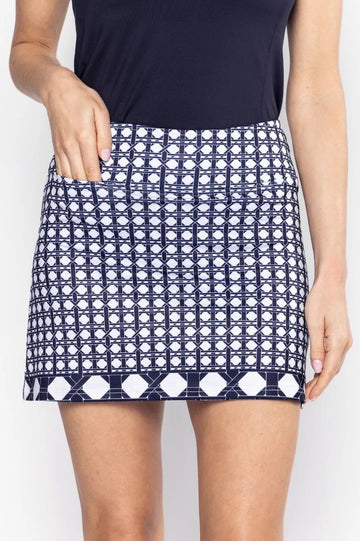 New Golftini It Girl Skort - Navy/White- Short Size S MSP$128
