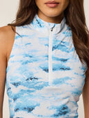 New Greyson Women's Painted Cloud Sleevless Golf Top Size S MSP$118-2