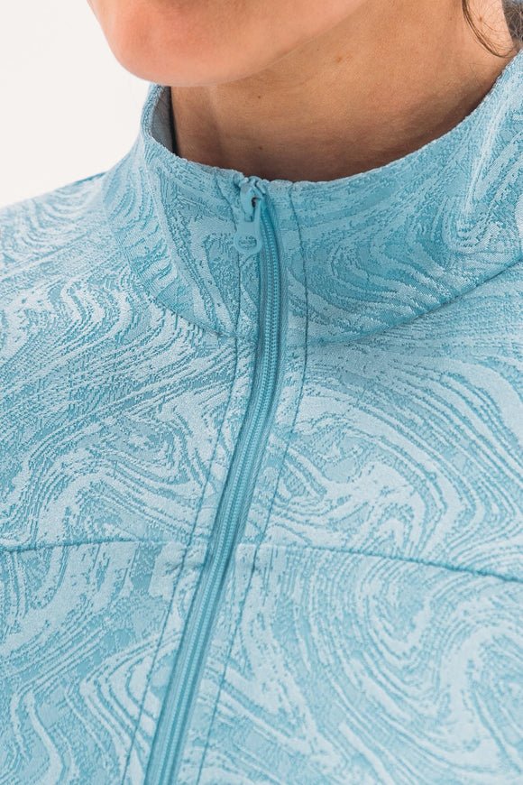 New Foray Golf Textured Full Zip Layering Jacket - Sky Blue MSP$140