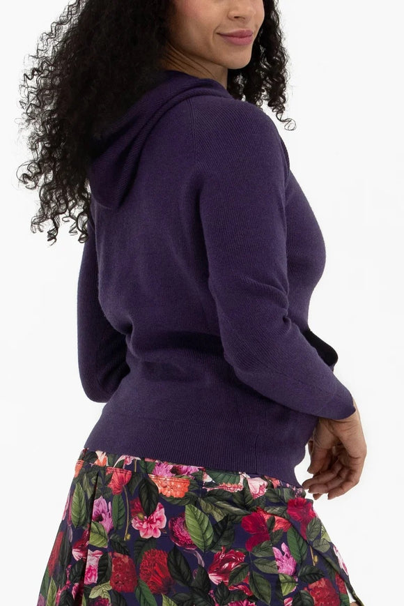 New Foray Golf Women's Plum Knit Sweater Hoodie MSP$160