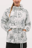 New Foray Golf Women's Windbreaker Shell Jacket - White Floral MSP$180-1