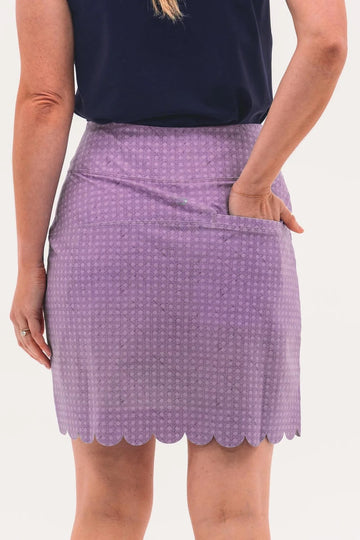 New Foray Golf Purple Scalloped Edge Wrap Skort MSP$160 - 0