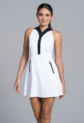 New Ibkul Color Block Tennis Dress Size S MSP $126