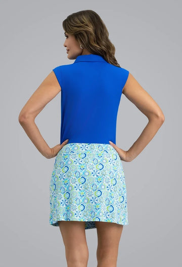 New Ibkul Alexis Faux Wrap Skort - Lime Multi Size S MSP $105 - 0