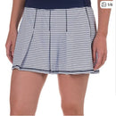 Kyodan White & Navy Striped Pleated Tennis Skort Size XS-1