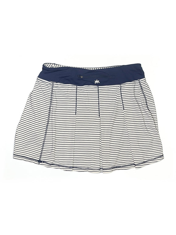 Kyodan White & Navy Striped Pleated Tennis Skort Size XS