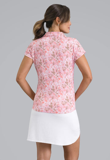 New Ibkul Briana Women's Tulip Sleeve Top - Peach Size S MSP $104 - 0