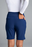 New Ibkul Solid Knit Women's Shorts - Midnight Size 6 MSP $90-2