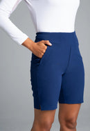 New Ibkul Solid Knit Women's Shorts - Midnight Size 6 MSP $90-3