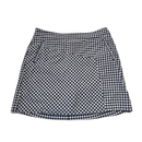 Lady Hagen Navy/White Gingham Golf Skort Size 6-1