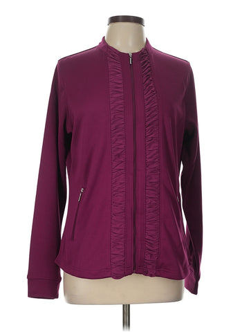 Pebble Beach Women's Cranberry Full-zip Jacket Size L