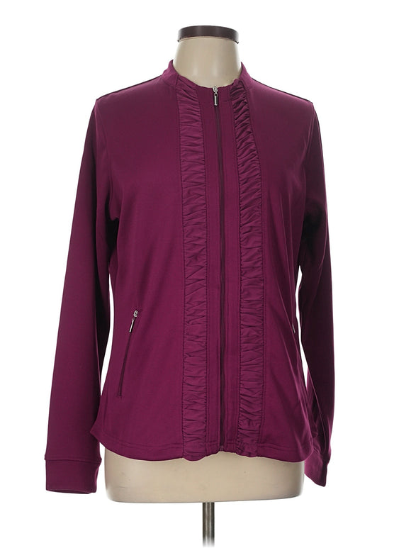 Pebble Beach Women's Cranberry Full-zip Jacket Size L