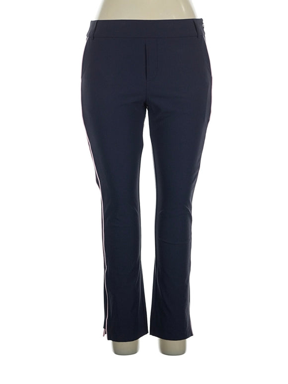 New Golftini Women's Navy/Pink Stretch Ankle Pants Size XL MSP$158