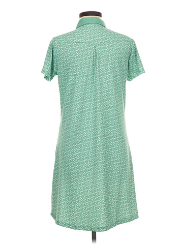 New William Murray Green Cocktails Print Polo Dress Size M MSP$98 - 0