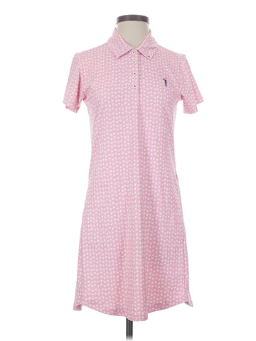 William Murray Pink Print Polo Golf Dress Size S MSP$98