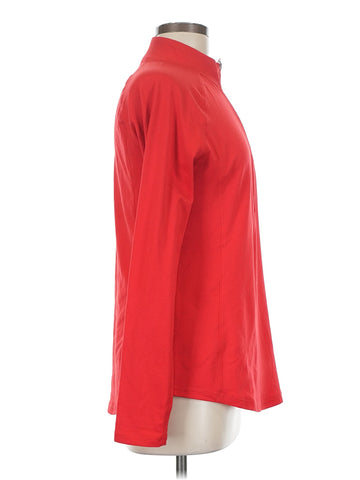 Jofit Women's Lipstick Red Zip Pullover Size M MSP$96 - 0