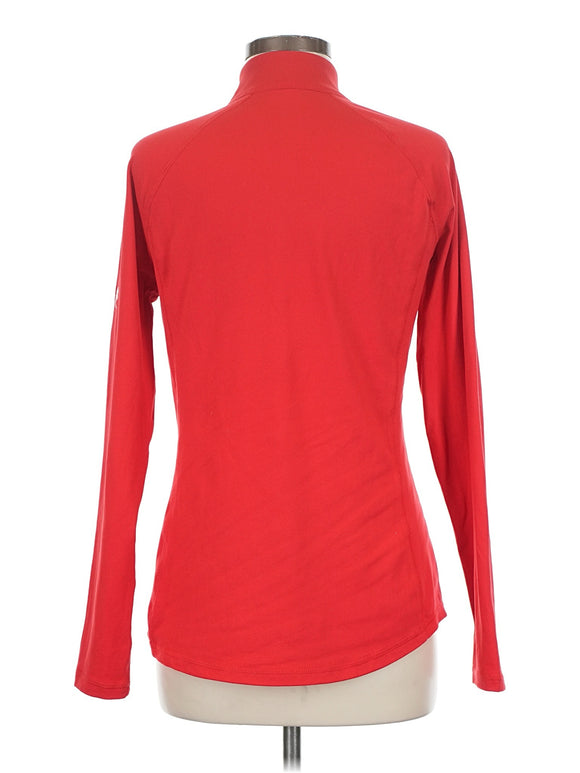 Jofit Women's Lipstick Red Zip Pullover Size M MSP$96