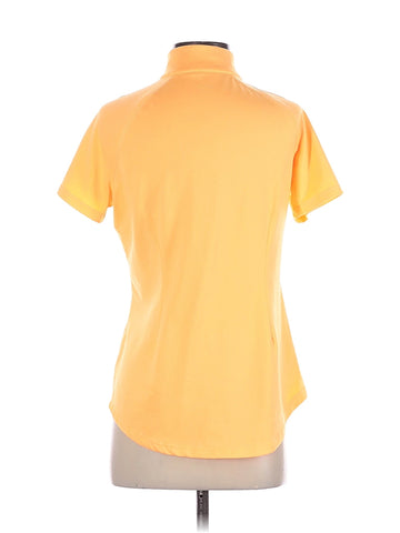 Jofit Women's Bright Peach Zip Mock Golf Polo Size M MSP$96 - 0