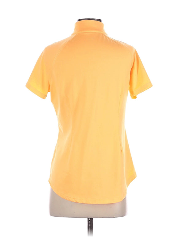 Jofit Women's Bright Peach Zip Mock Golf Polo Size M MSP$96