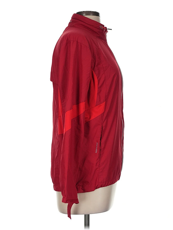 Abacus Women's Dark Red Full-Zip Windbreaker Jacket Size M MSP$120