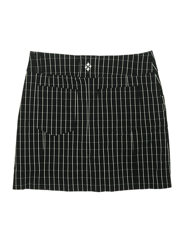 Jofit Women's Black Windowpane Streth Golf Skort Size L - 0