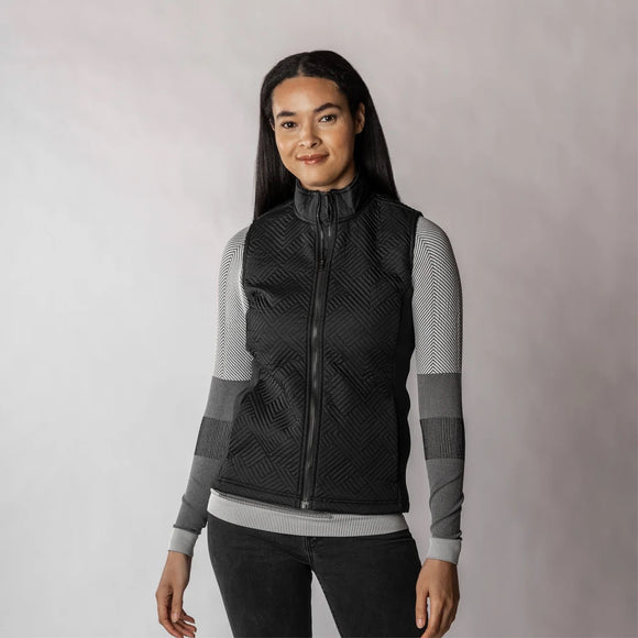 New Levelwear Women's Black Sense Vest Size M MSP$110