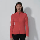 New Daily Sports Rib Intense Coral Cardigan Size XL MSP$160-1