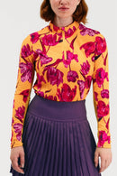 New Foray Golf Women's Lightweight Sun Shirt - Sunset Park Floral Size XL MSP$140-1