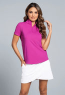 New Ibkul Short Sleeve Mock Neck MSP $92-6